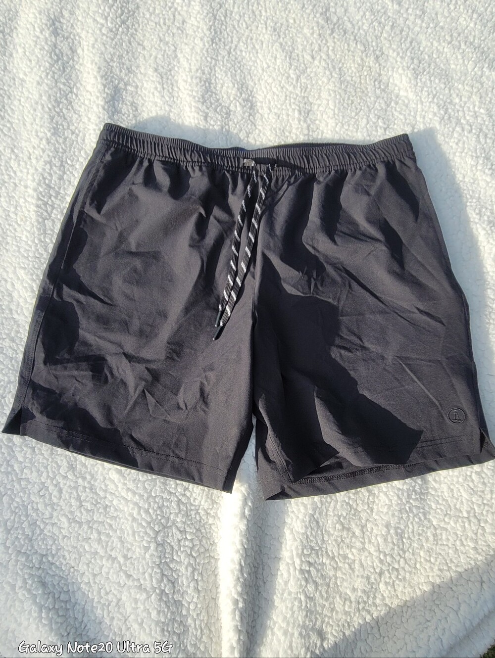 Lands’ End Men’s XL Swim Trunks Shorts Black NWOT